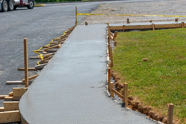 Sidewalk Installation for Contemporary Concrete Construction in Virginia Beach, VA