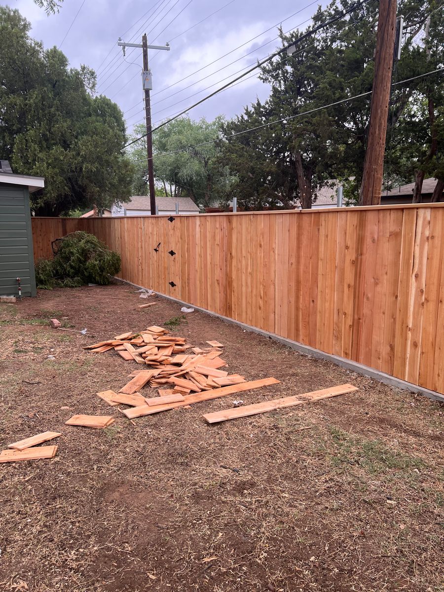 Fencing for Castillo’s All Industrial Services in Lubbock County, TX