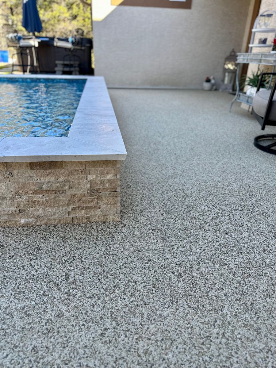 “Tex Stone” Resin Bound Overlay for TEX STONE Resin & Epoxy Coatings in Schertz, TX