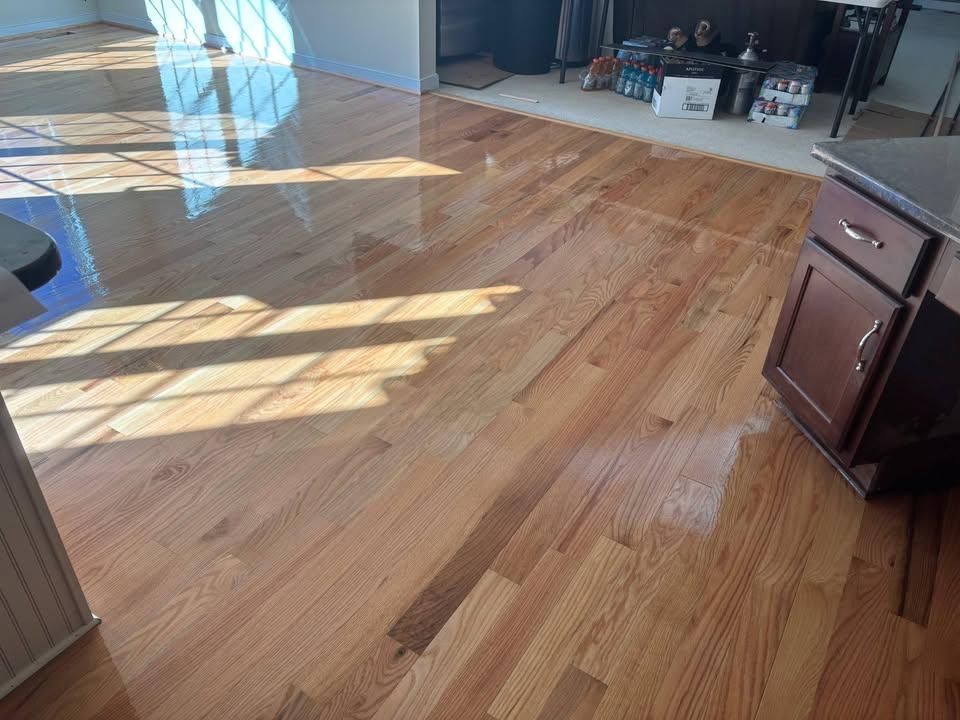 Refinishing hardwood flooring for Jason Tench Flooring LLC in Richmond, VA