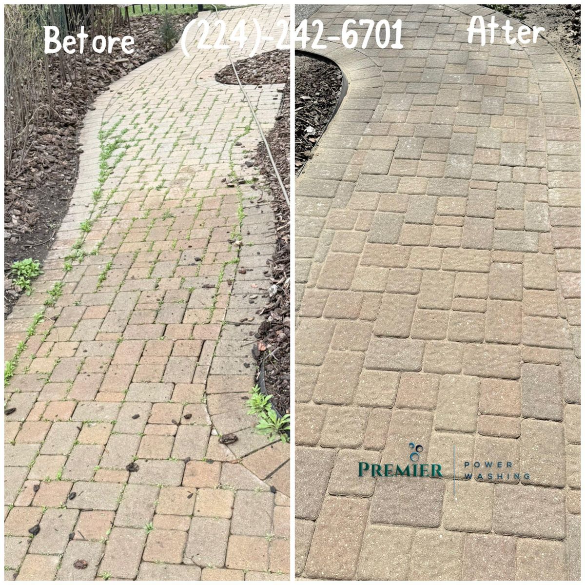 Brick Pavers Restoration for Premier Partners, LLC. in Northbrook, IL