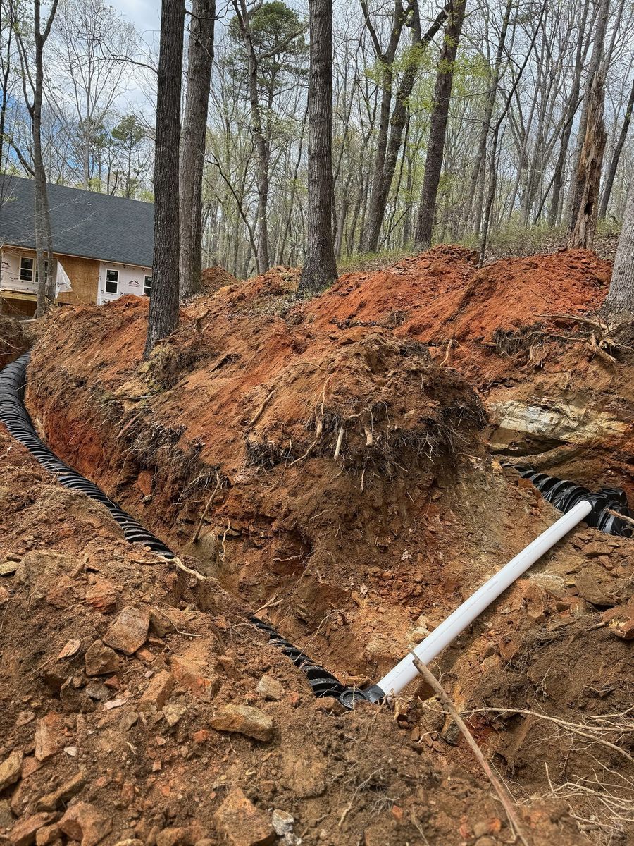 Sewer Line Replacement for New Horizon Environmental Services in Dawsonville, GA