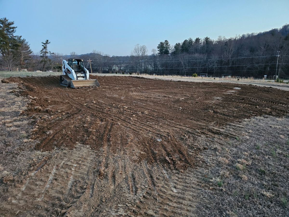 Grading services for Acosta's Stone work in Hendersonville, NC