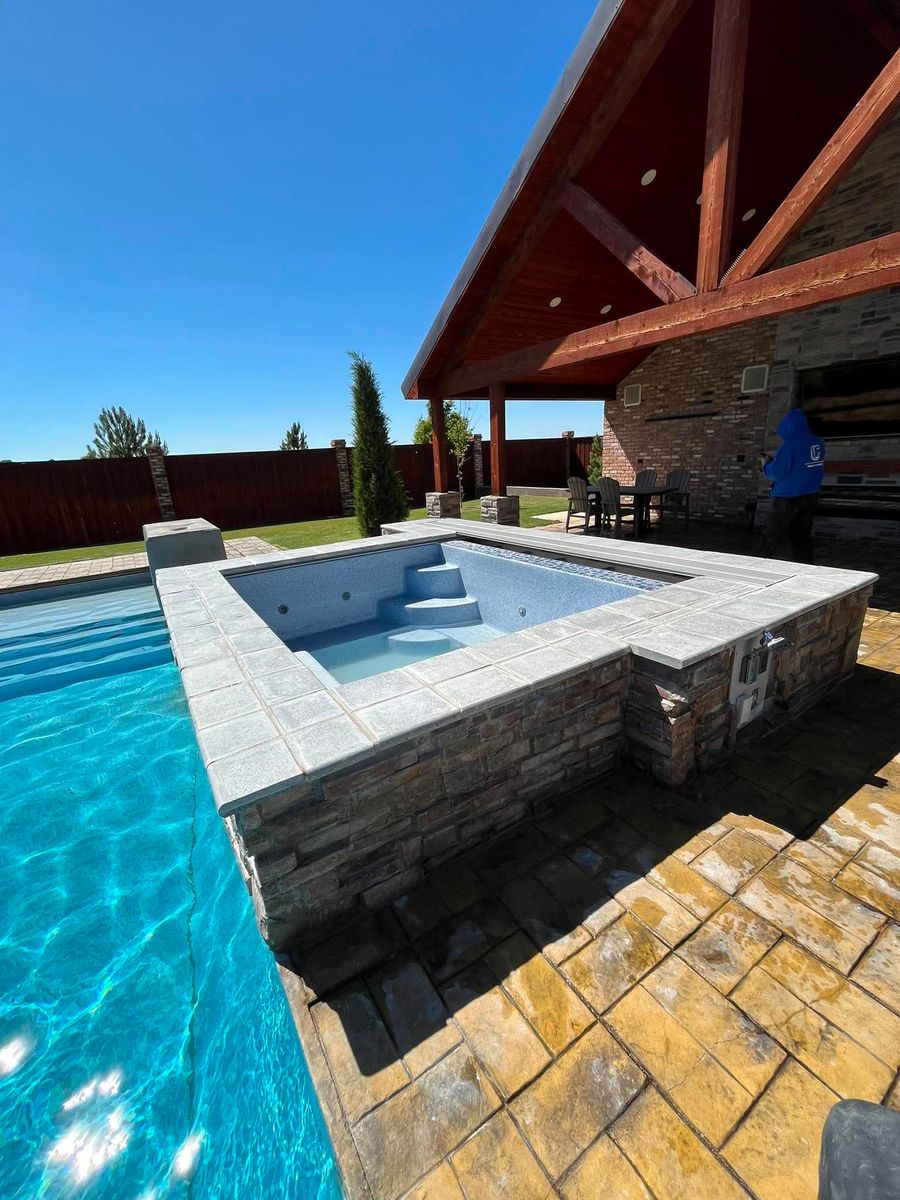 Custom Pool Construction for Cole Landscaping & Pools, LLC in Amarillo, TX