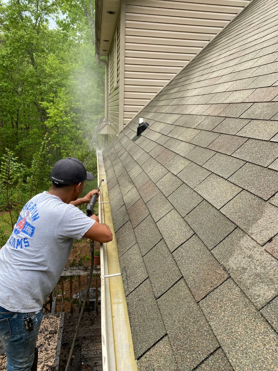 Gutter Cleaning for KorPro Painting in Spartanburg, SC