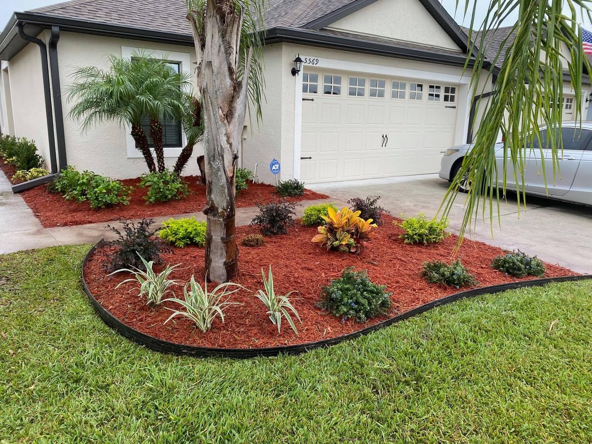 Mulch/Rock Installation for MyerScapes Environmental LLC in Mulberry, FL