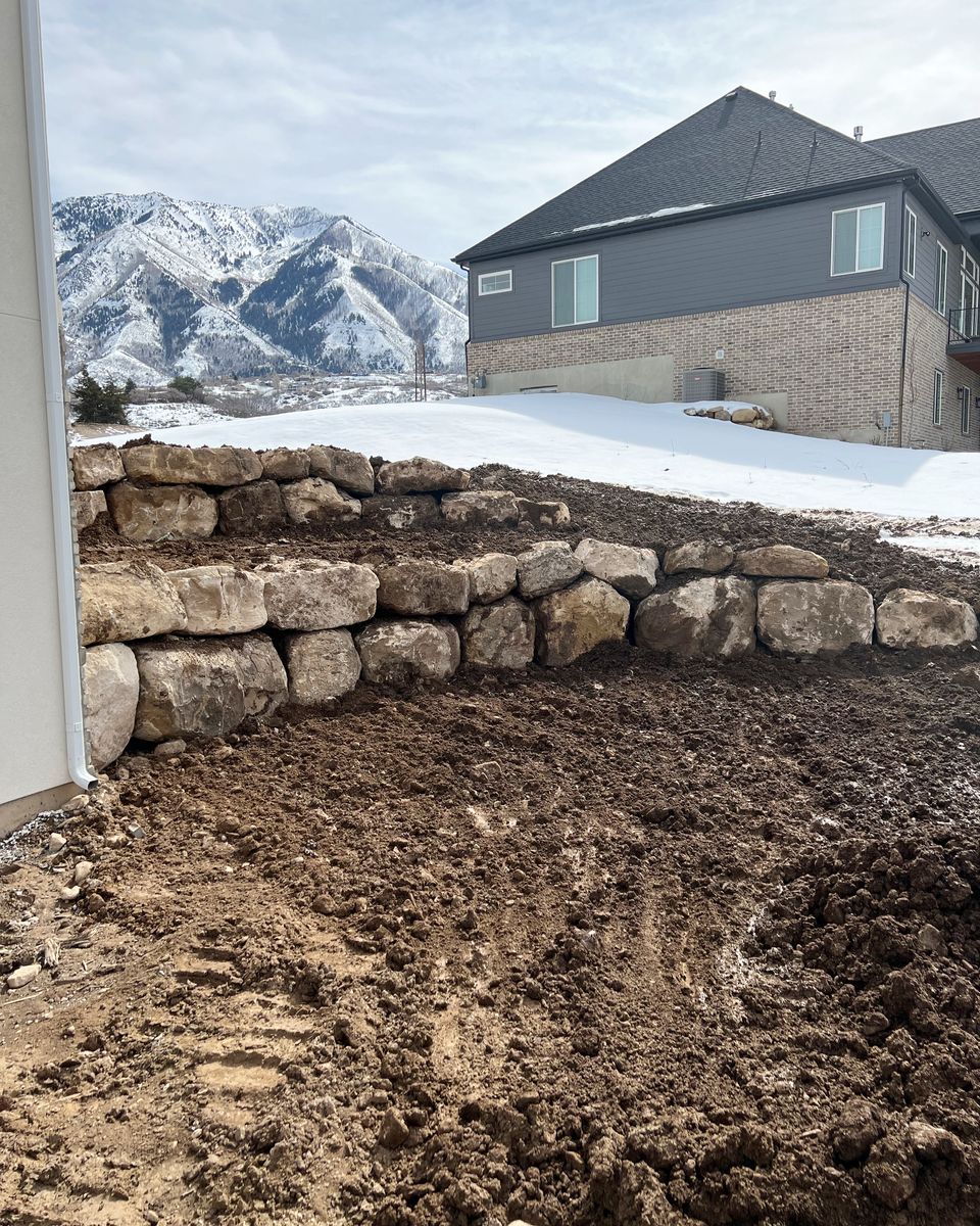 Site Preparation for Premier Rockwall & Excavating in Utah County, UT