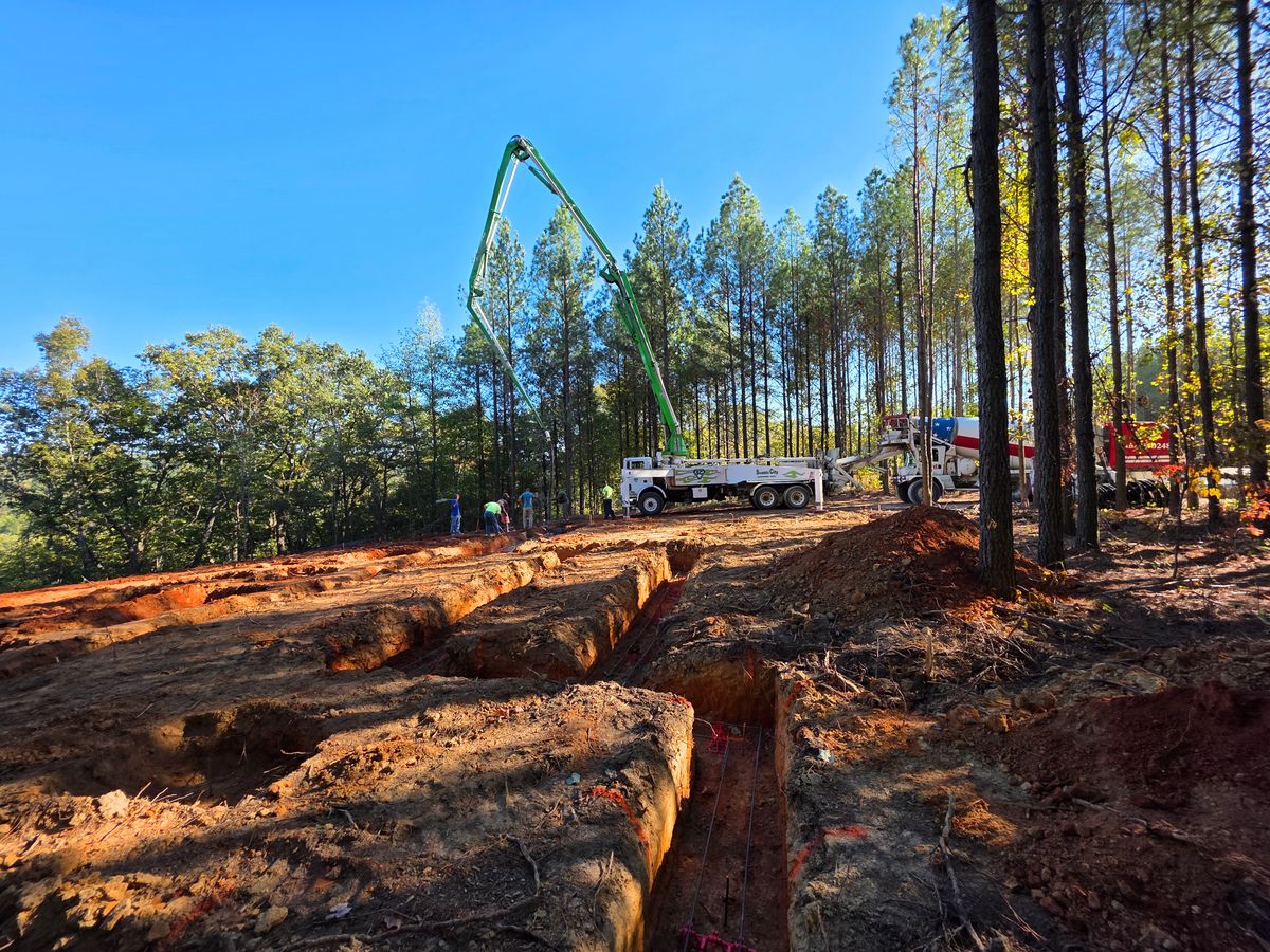 Foundation Digging for H&H Earthworks in Decherd, TN