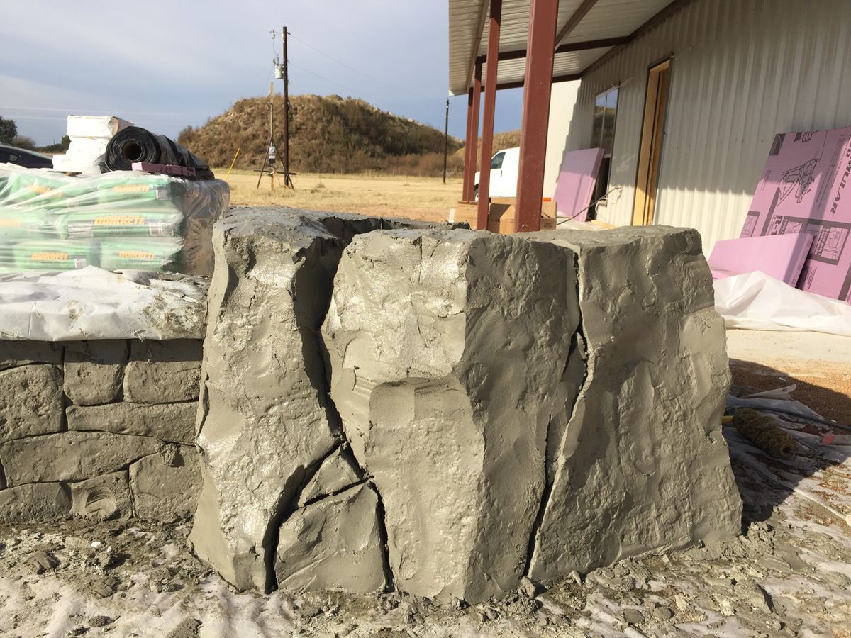 Custom Carved Concrete for Texas Curb N Borders in Houston, TX