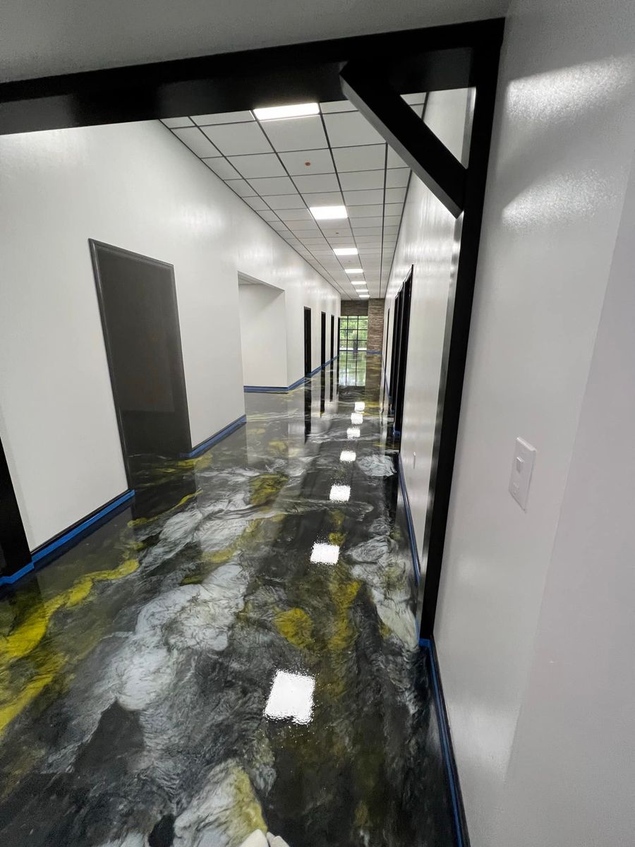 Epoxy Floor Coatings for Texas Curb N Borders in Houston, TX