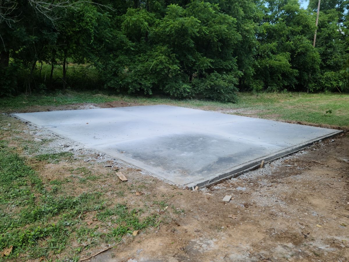 Concrete Slab Construction for AXC LLC in Knoxville, TN