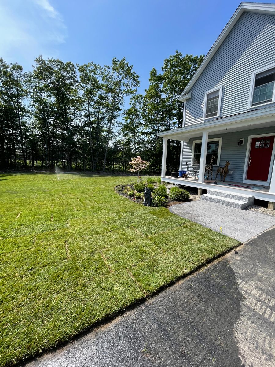 Granite Steps for Deering Ridge Landscaping in Waterboro, ME