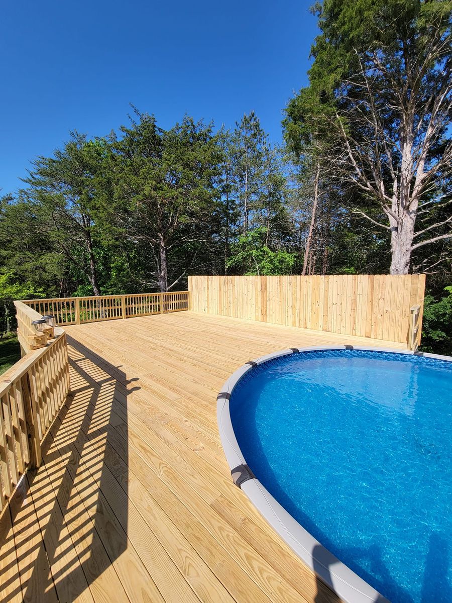 Deck & Patio Installation for Middle Man Construction in Fall Branch, TN