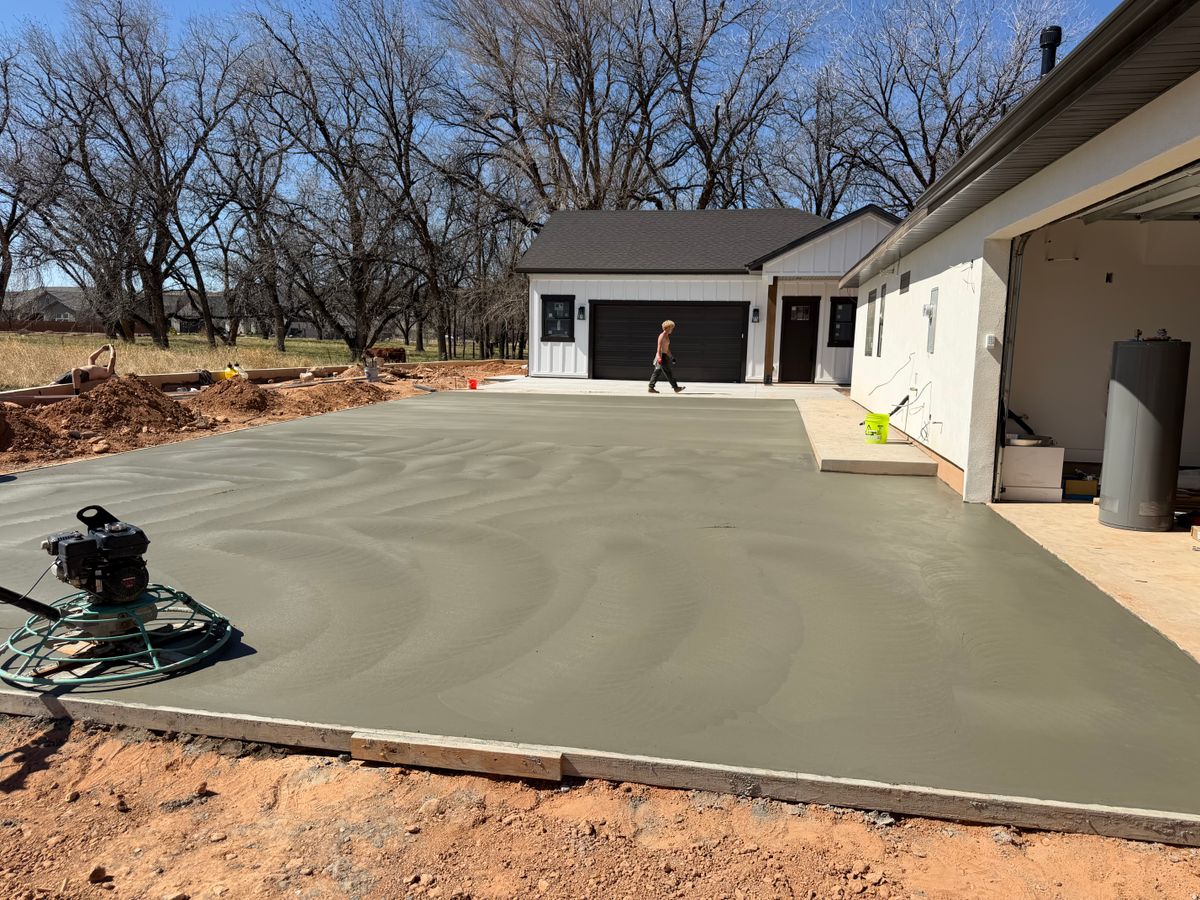 Concrete Slab Construction for Hurricane Valley Concrete LLC in Hurricane, UT