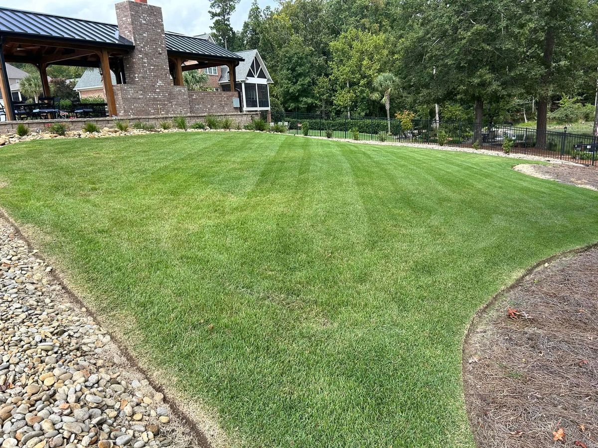 Mowing for Trophy Outdoor Solutions in Lexington, SC