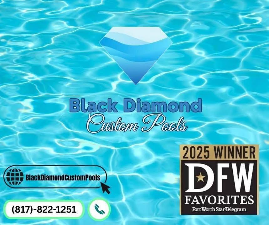 Custom Pool Construction for Black Diamond Custom Pools LLC in Azle, TX