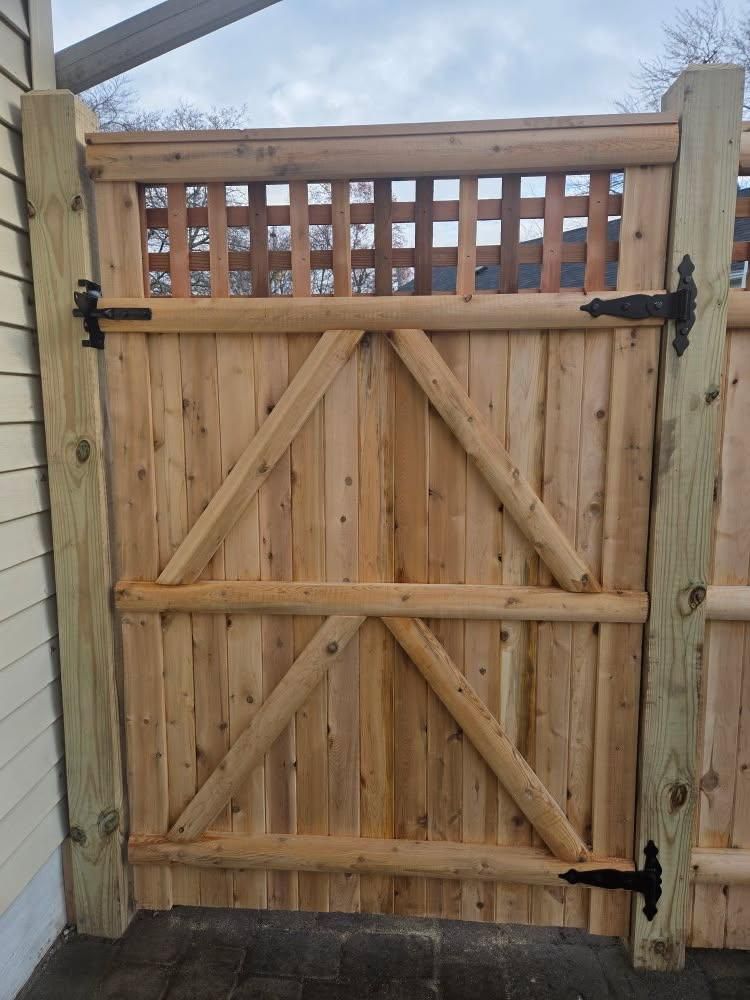 Gate Arbor for Azorean Fence in Peabody, MA