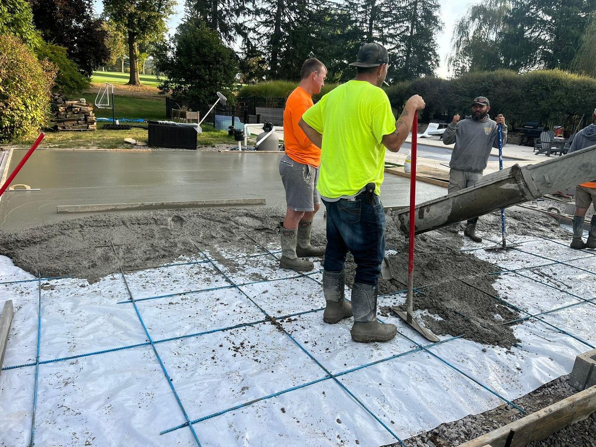Concrete Slab Construction for Detwiler Landscaping & Concrete in Butler County, PA