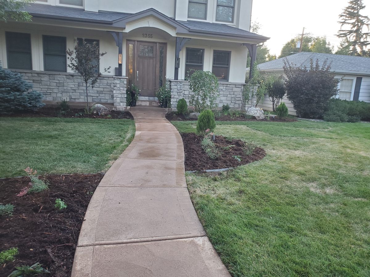 Mulch Installation for JS Landscaping Colorado in Denver, CO