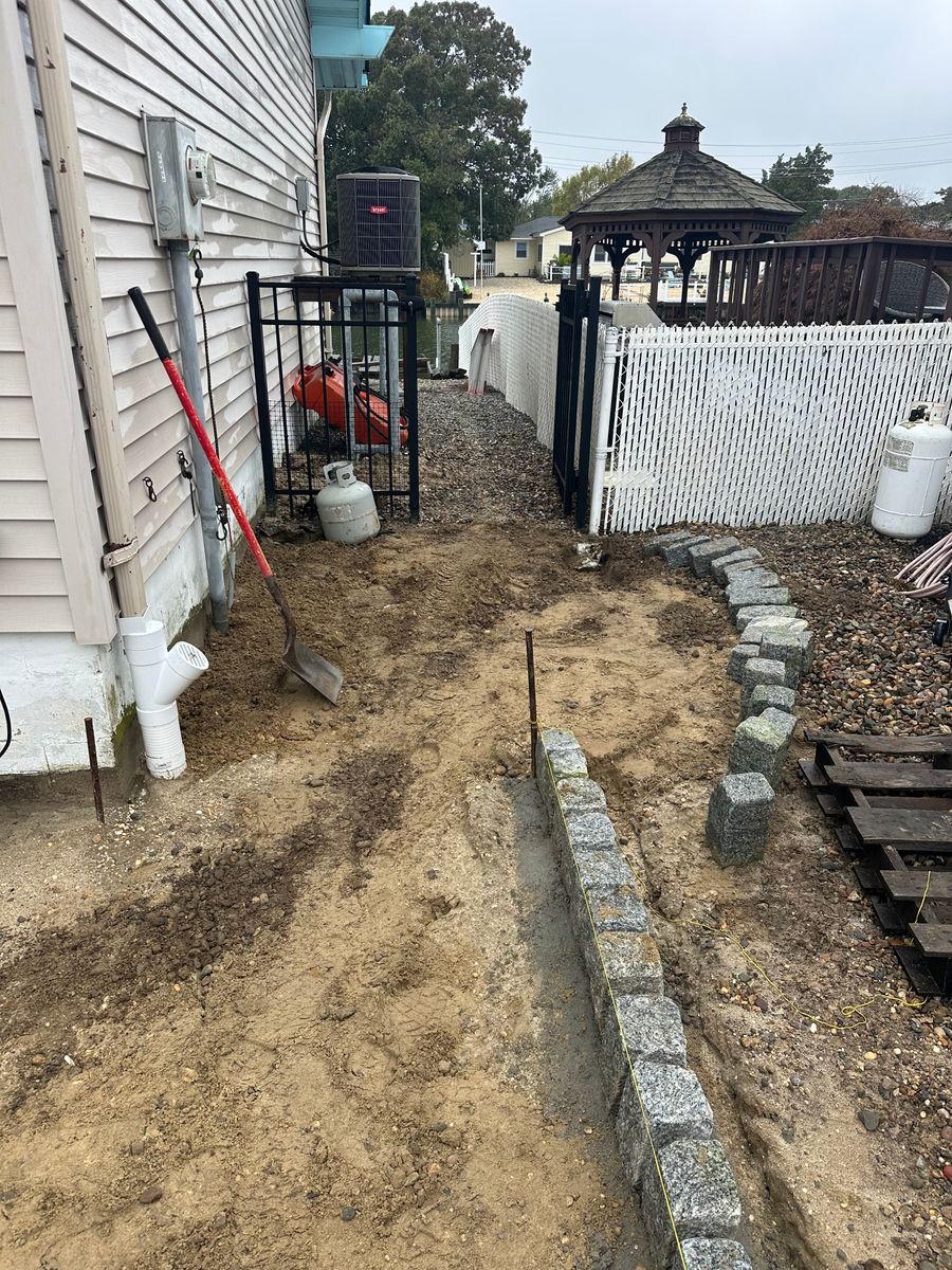 Retaining Wall Construction for DiDaniele Masonry in Tuckerton, NJ