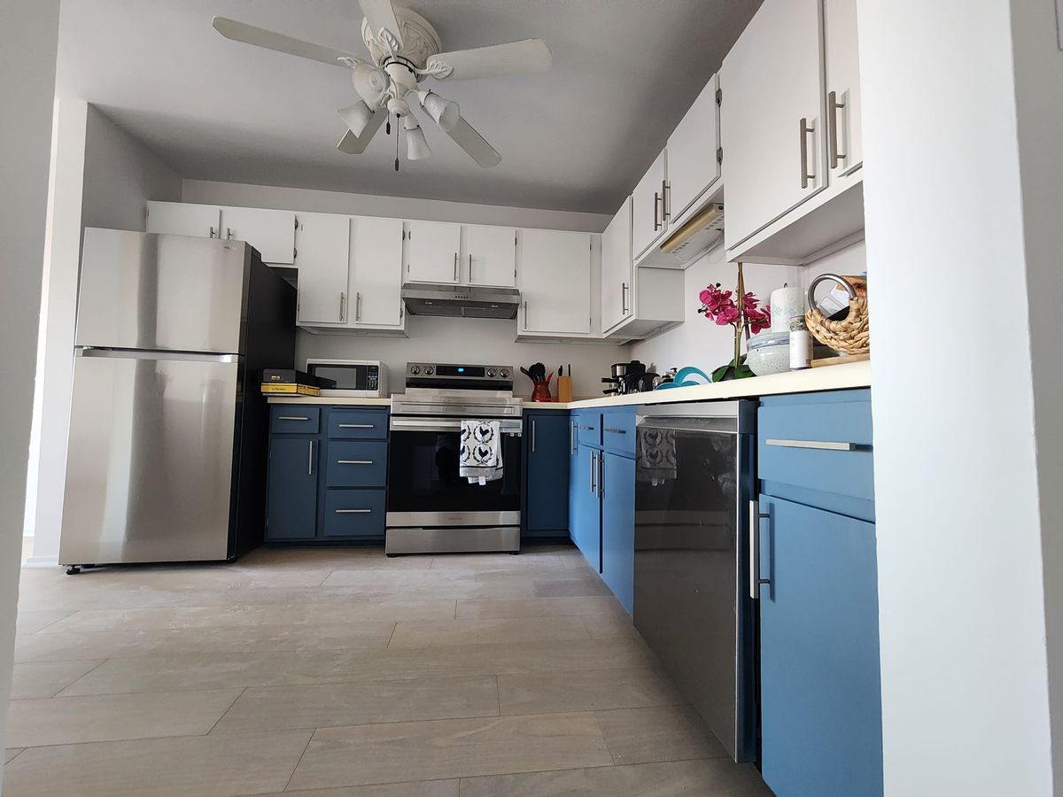 Kitchen and Cabinet Refinishing for Duraplus Topcoat Painting in New Brighton, MN