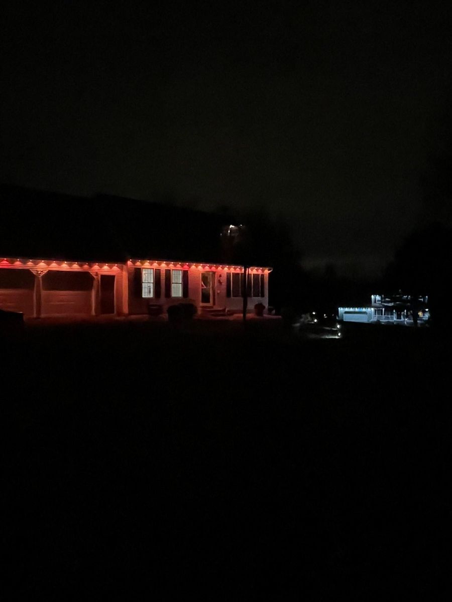 Christmas Lighting Installation for Deck the Halls in Bristol, CT