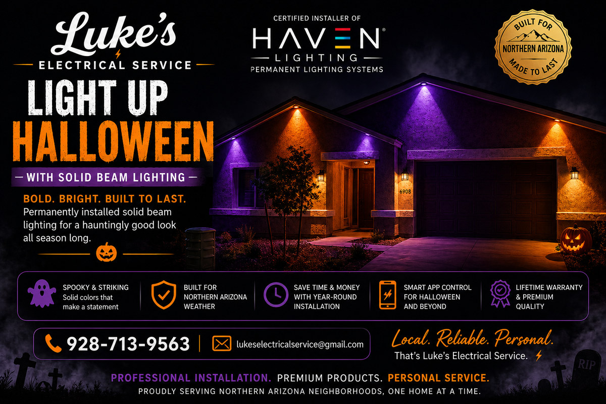 Lighting Installation and Repairs for Luke’s Electrical Service in Chino Valley, AZ