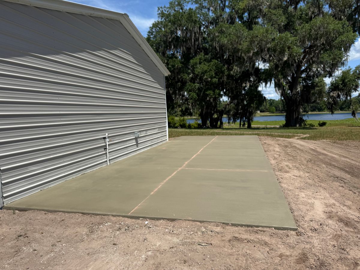 Concrete Slab Construction for Cameron Enterprises in Live Oak, FL