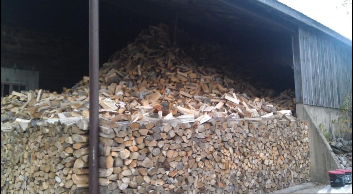 Dry Firewood for Andy Naylor Excavation in Johnson, VT
