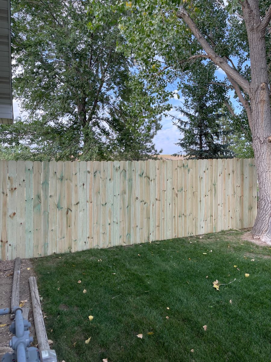 Residential Fence for DS Industries in Gillette, WY