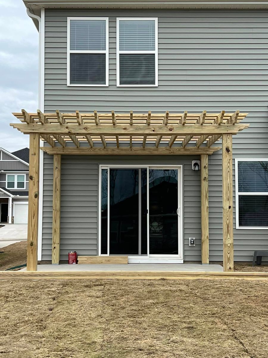 Pergola Installation for Palmetto Fence in Greenville, SC