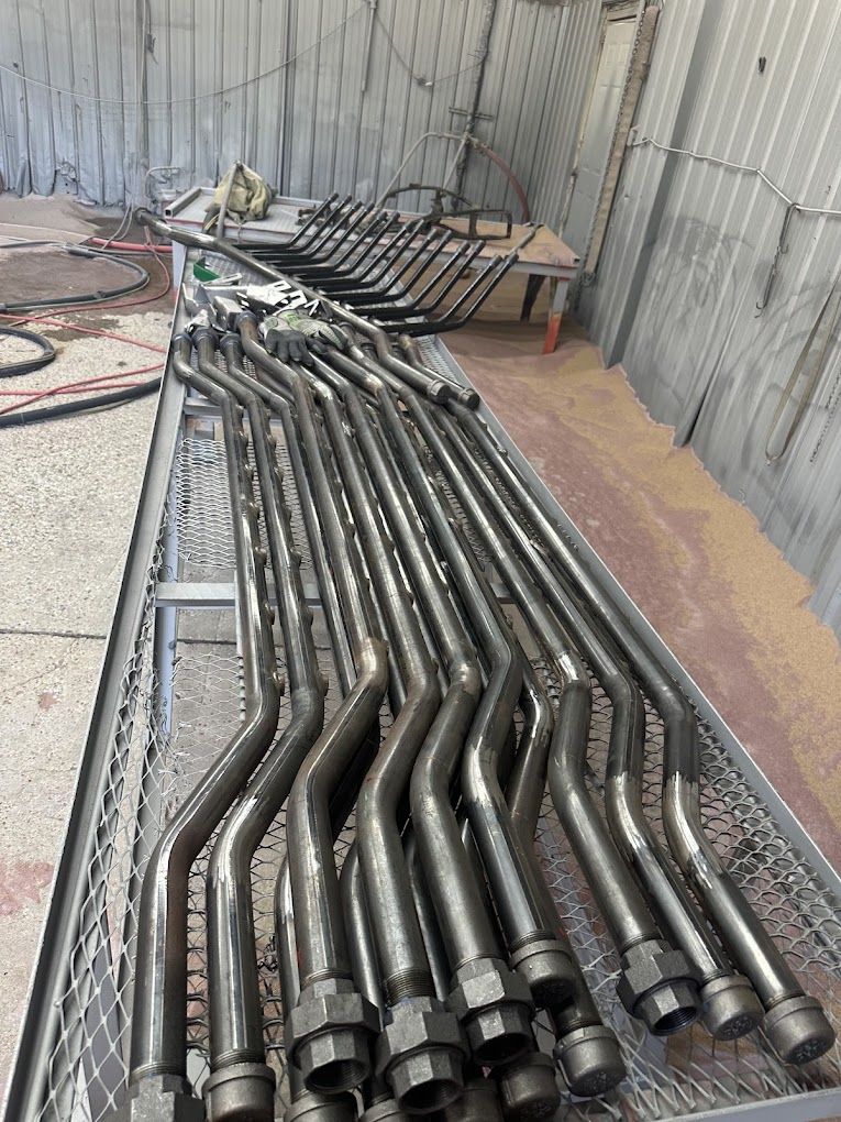 Sandblasting Surface Preparation for Tesla Construction LLC in Akron, OH