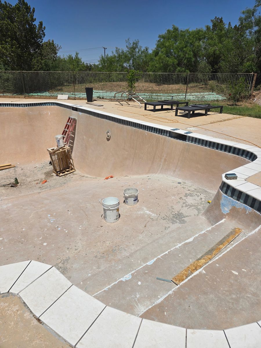 Pool Remodeling and Rennovation for JT Pools in Midland, TX