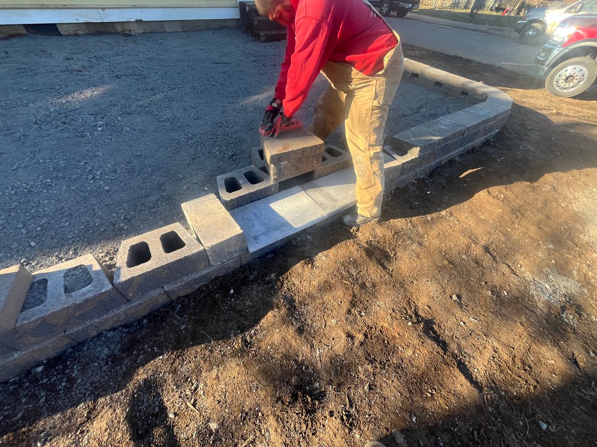 Retaining Wall Construction for Real Deal Lawn Care in Goodlettsville, TN