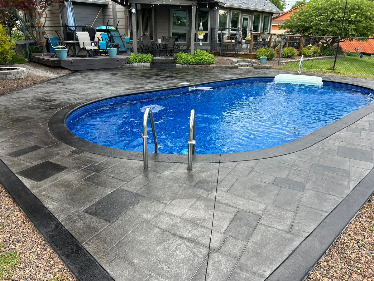 Stamped Concrete for Whitfield Concrete Construction in Solsberry, IN