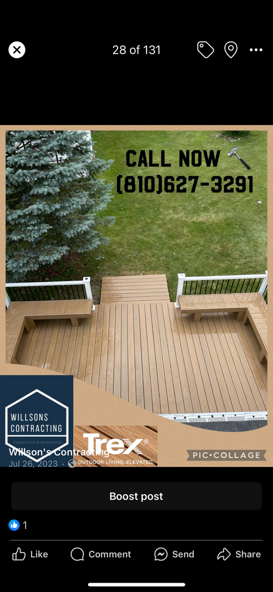 Deck & Patio Installation for Willson's Contracting in Davison, MI