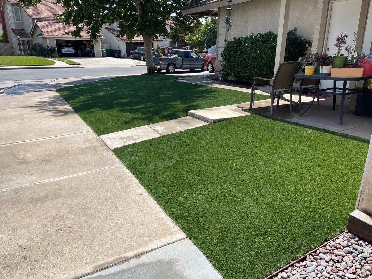Artificial Turf Installation for Aidan Jade Landscaping in Riverside County, CA