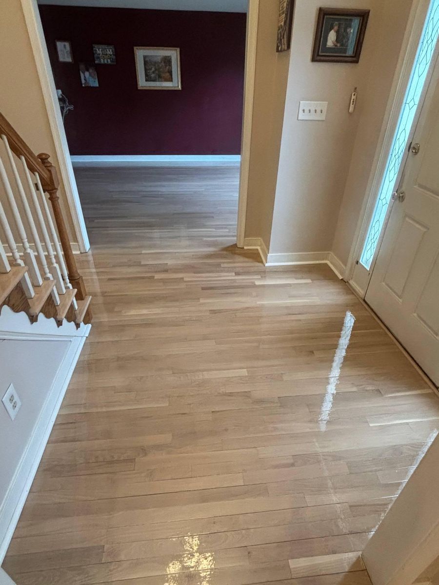 Refinishing hardwood flooring for Jason Tench Flooring LLC in Richmond, VA