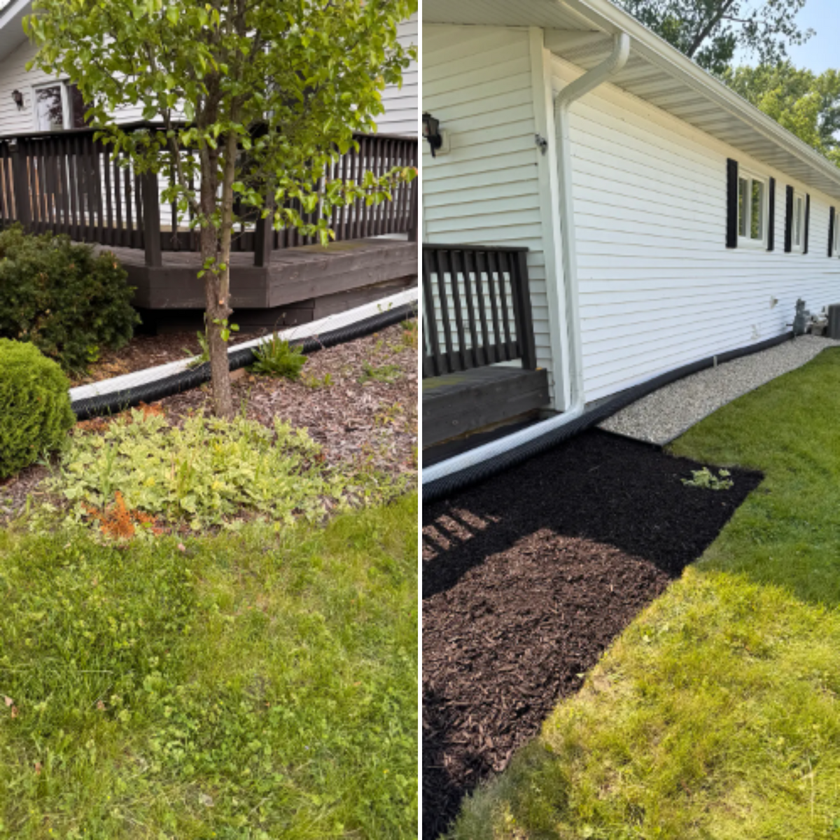 Edging and Mulch Installation for H&L Lawn Care LLC in Twin Lakes, WI