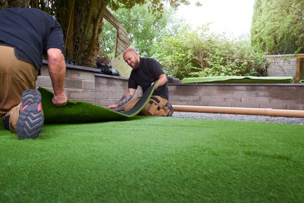 Turf installation for Louisville Earth Movers in Crestwood, KY