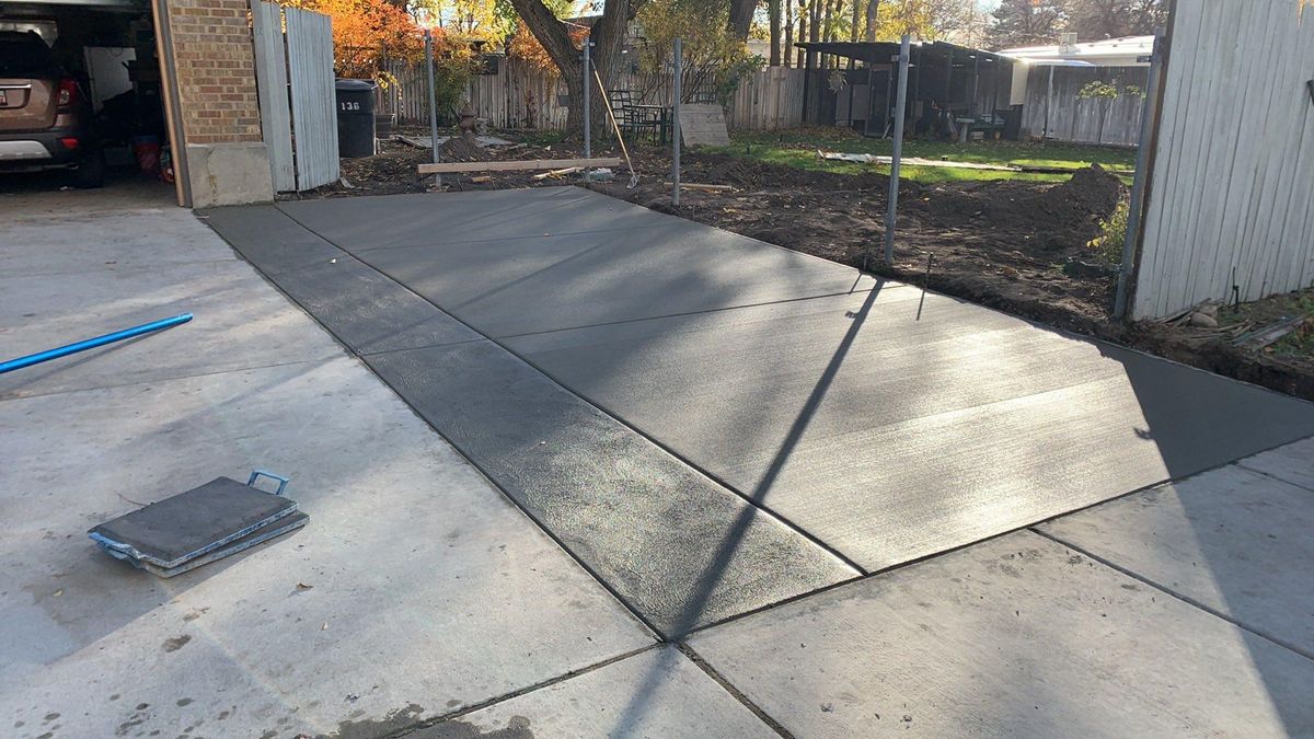 Sidewalk Installation for Diamond Peak Concrete in Garland, UT
