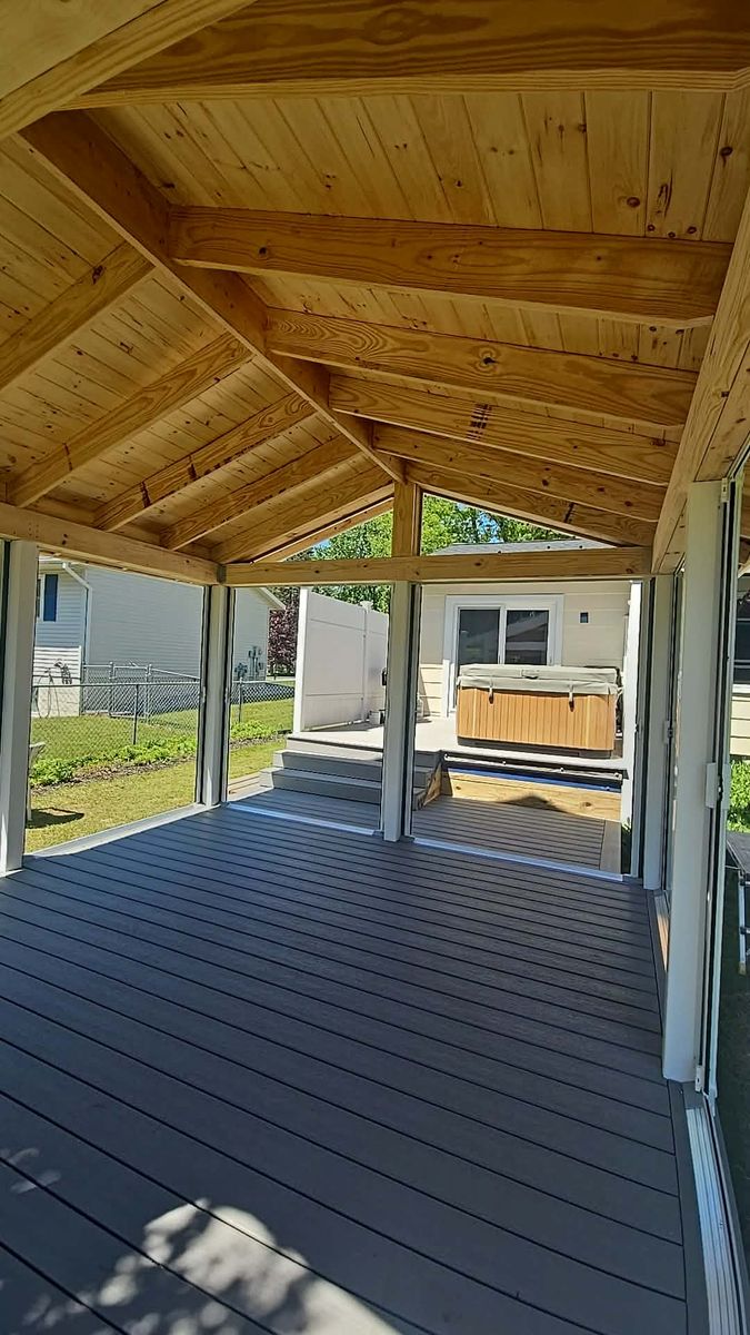 Deck & Patio Installation for Kearns Construction in Cadillac, MI