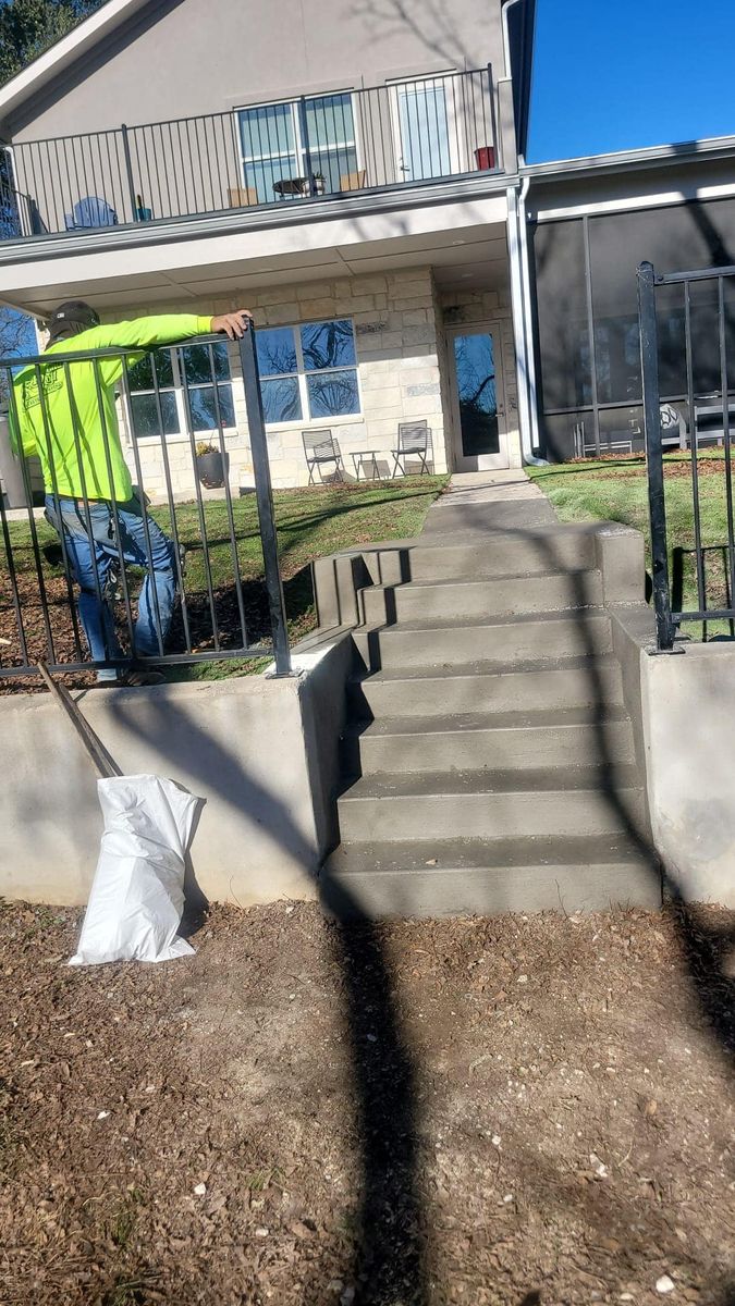 Stair Design & Installation for BMX Concrete in Bastrop, TX