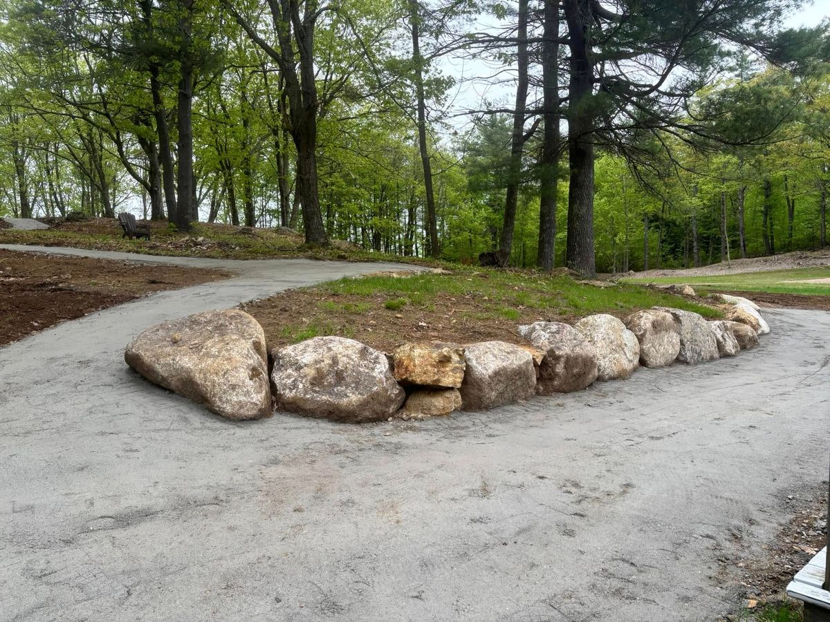 Boulder Walls for JKT Contracting in Keene, NH