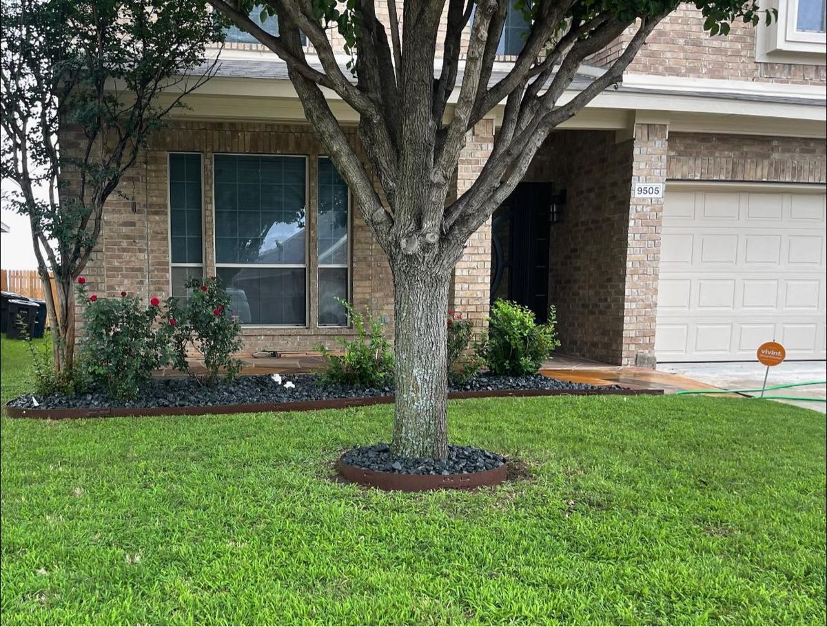 Mulch & Rock Installation for Mora’s Lawn Services in Crowley,  TX