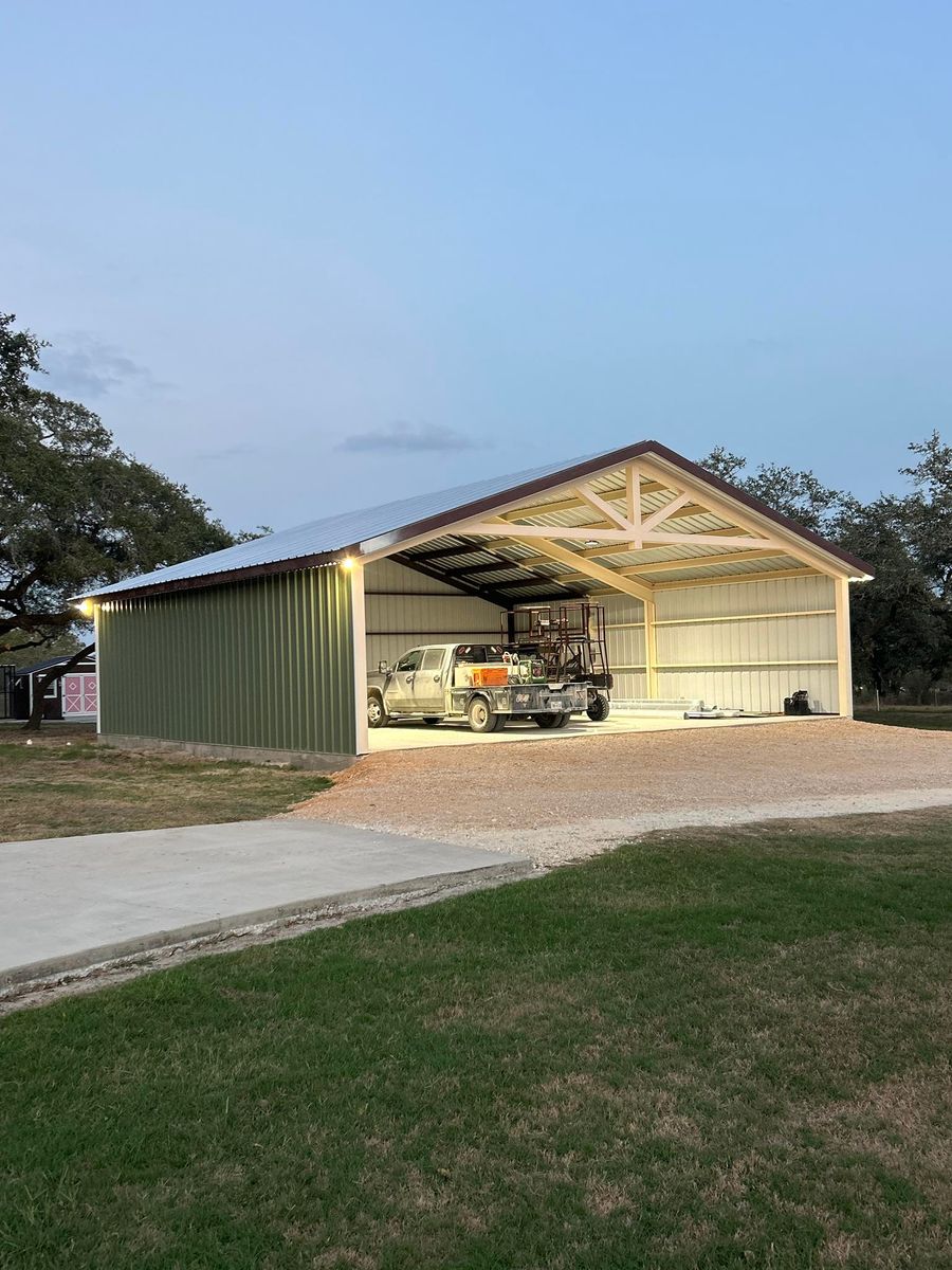 Car Ports for 292 Construction LLC in Gonzales County, TX