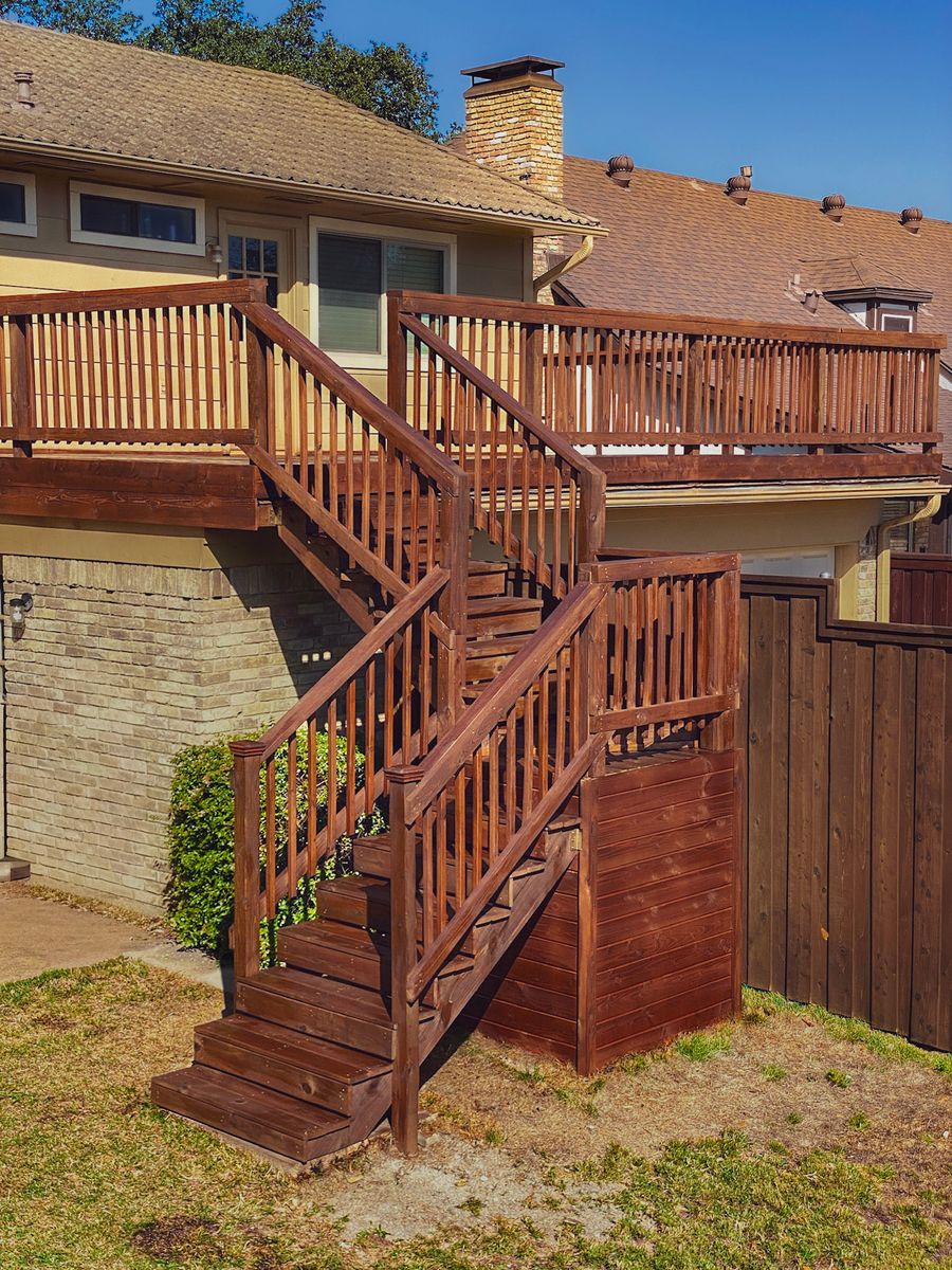 Wood Decks for Walker Custom Exteriors in Dallas, TX