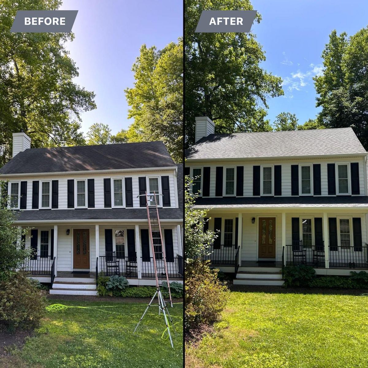 Roof Soft Wash for LeafTide Solutions in Richmond, VA