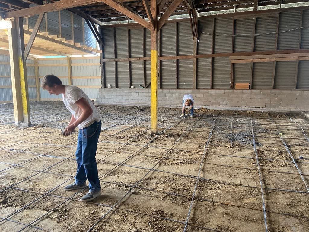 Concrete Slab Construction for Out of the Blue Concrete in Cocke County, TN