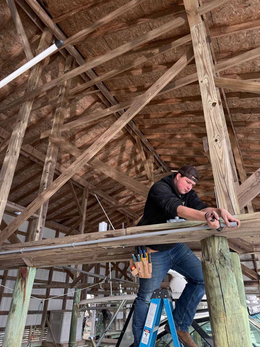 Dock & Marine Electrical Installation for Keeners Electric in Gloucester, VA